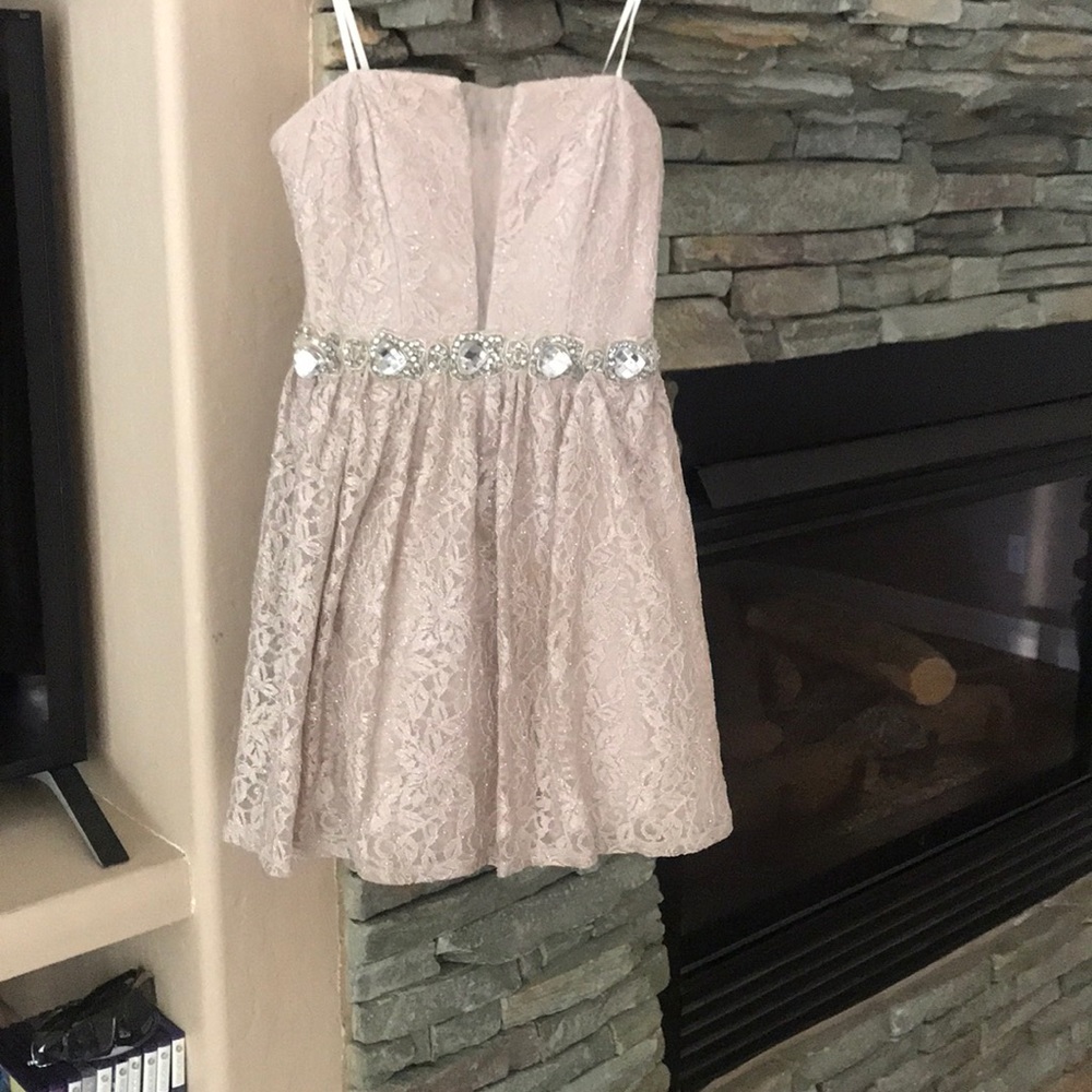 Shimmery gold dress